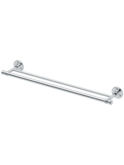 24 inch Caf√© Double Towel Bar in Polished Chrome.